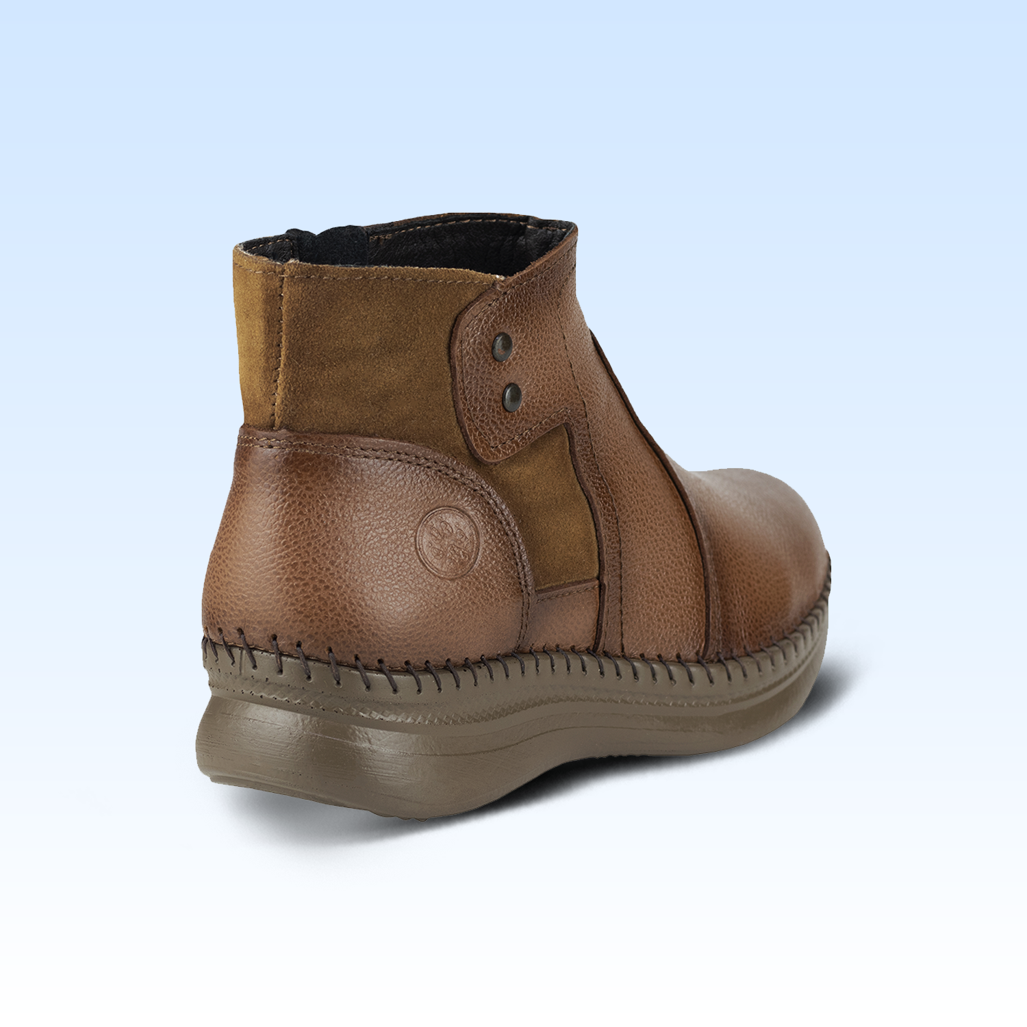 Botín Casual Confort Para Dama Lobo Solo 4989 Miel