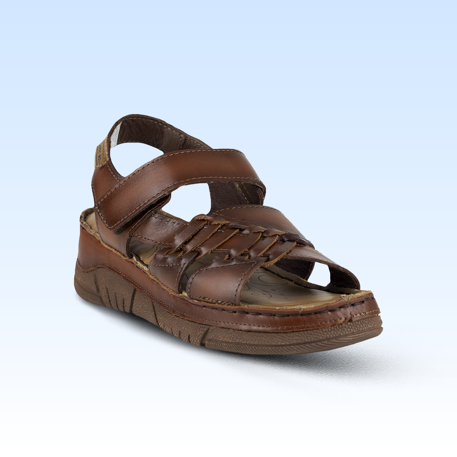 Sandalia Con Plataforma Para Dama Lobo Solo 1710 Orange