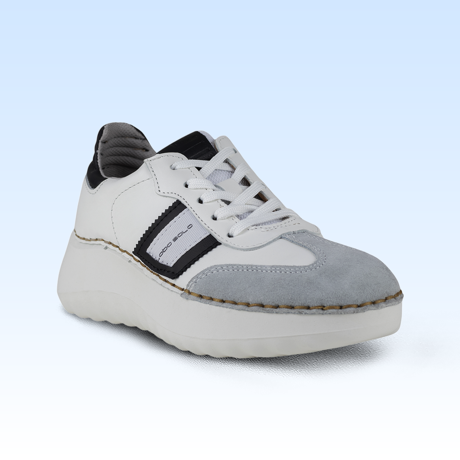 Tenis De Plataforma Para Dama Lobo Solo 4808 Vail Blanco