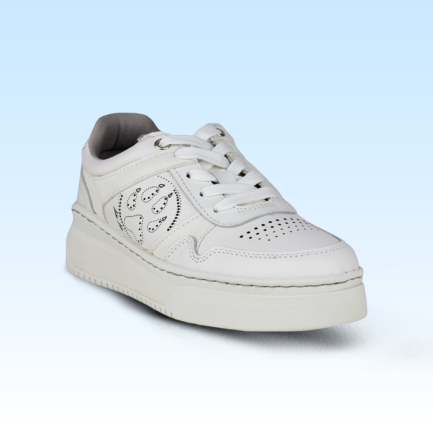 Tenis Tejidos Suela Gruesa Para Dama Lobo Solo 5762DA Blanco