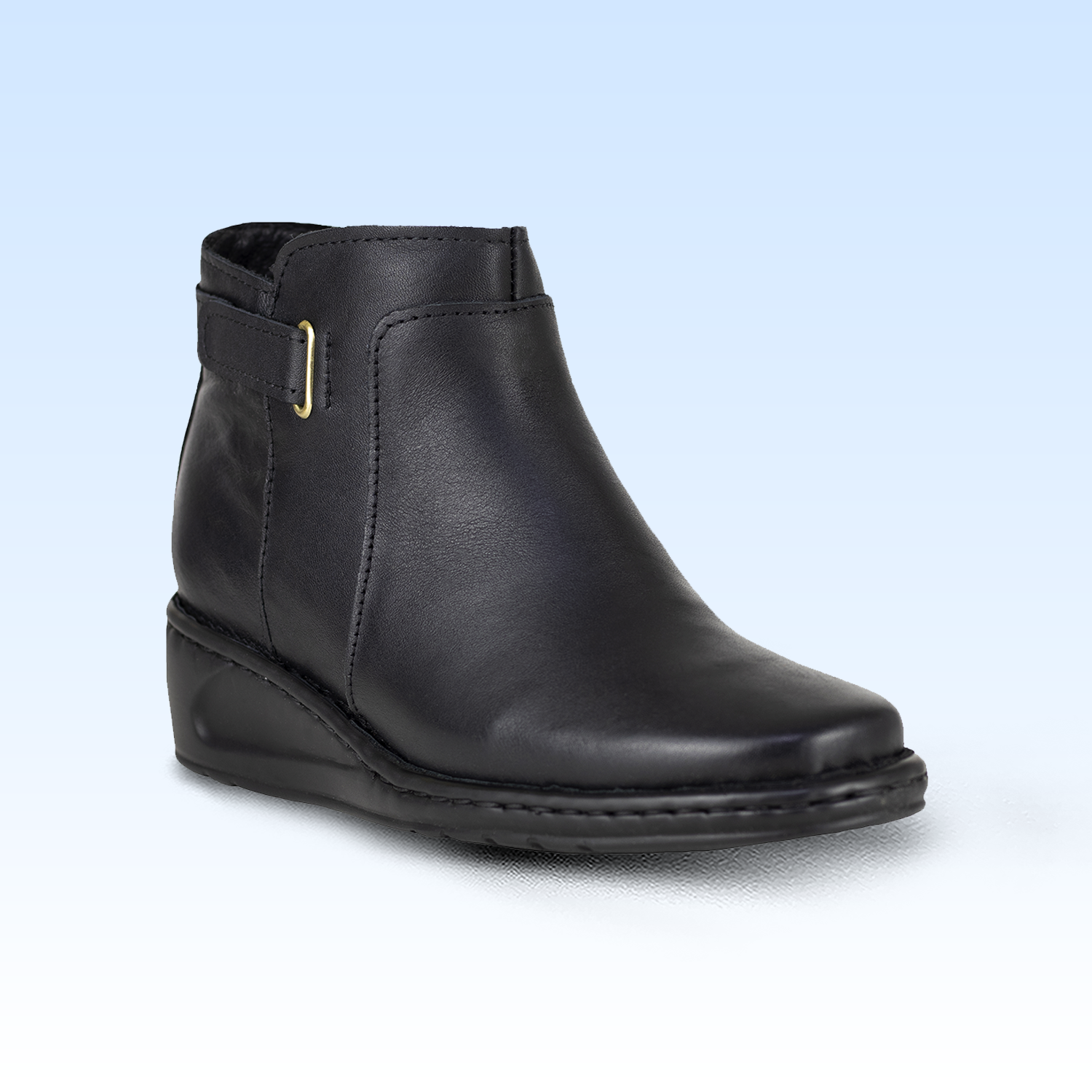 Botín Casual Dama Lobo Solo 4842 Algodón Negro