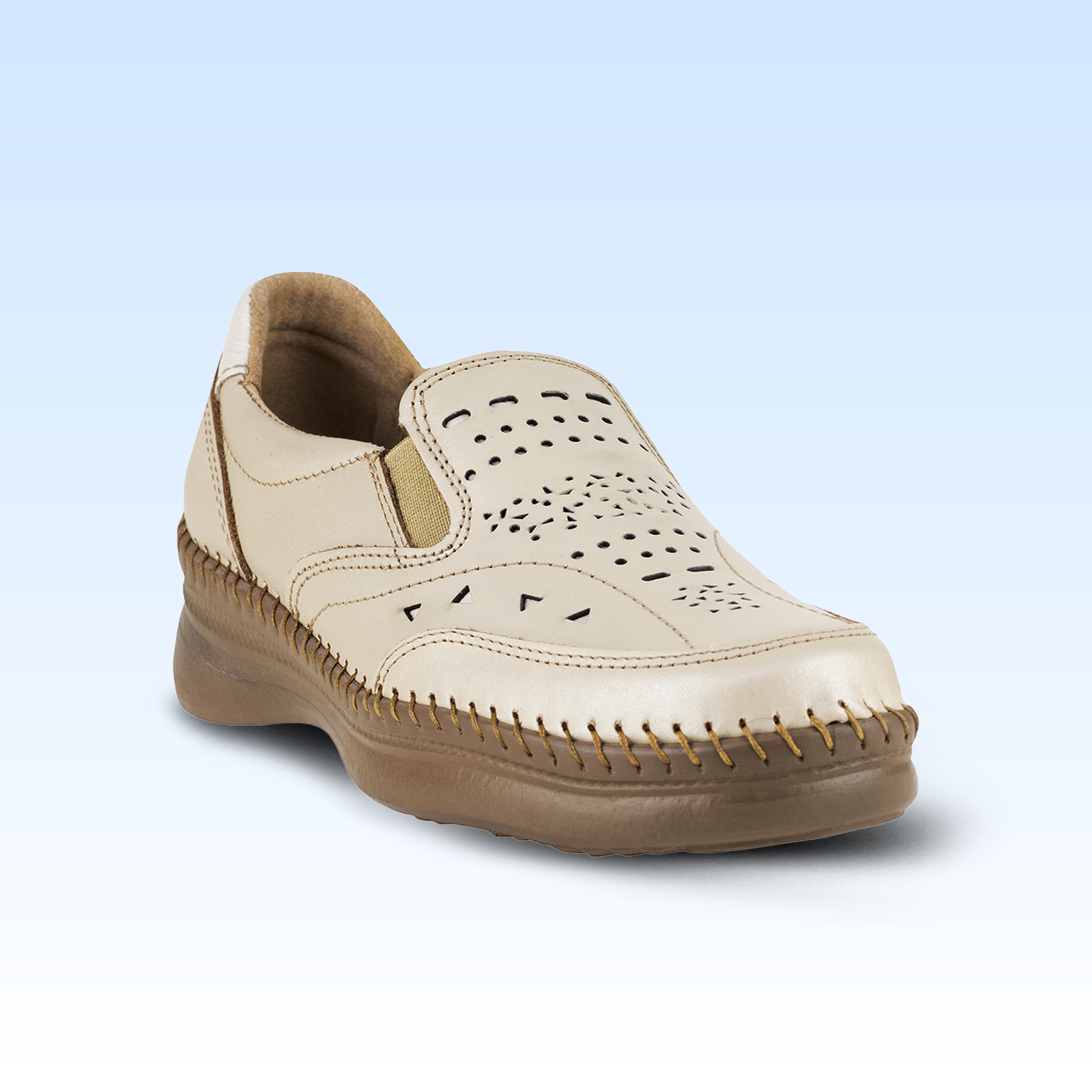 Mocasín Choclo Para Dama Lobo Solo 4981 Platino