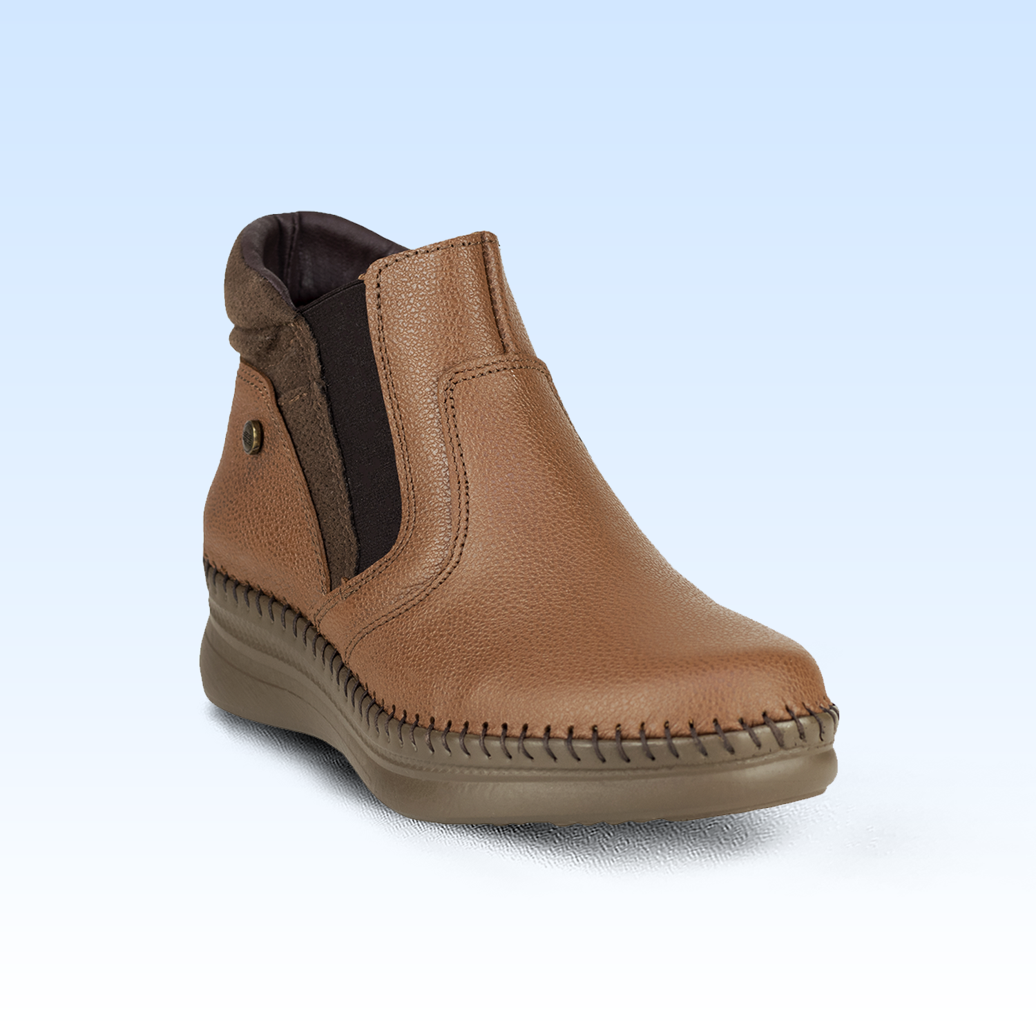 Botín Confort Casual Para Dama Lobo Solo 4986 Miel