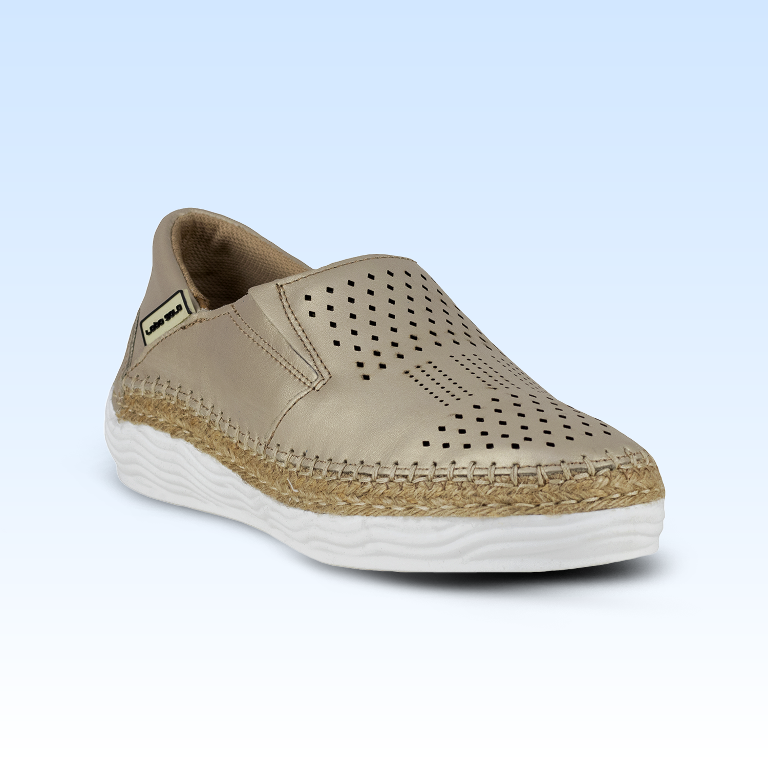 Zapato Mocasín Judy Dama Lobo Solo 5079 Platino