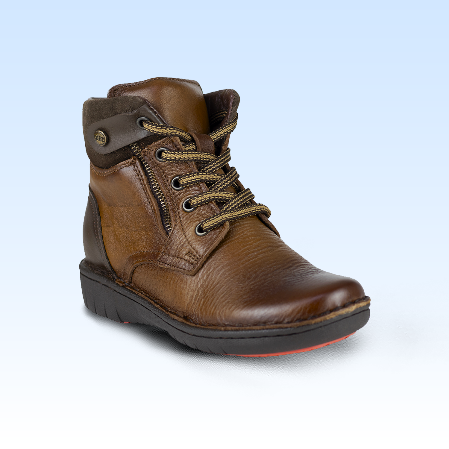 Botín Casual Dama Lobo Solo Italia 5842 Tumbled Camel