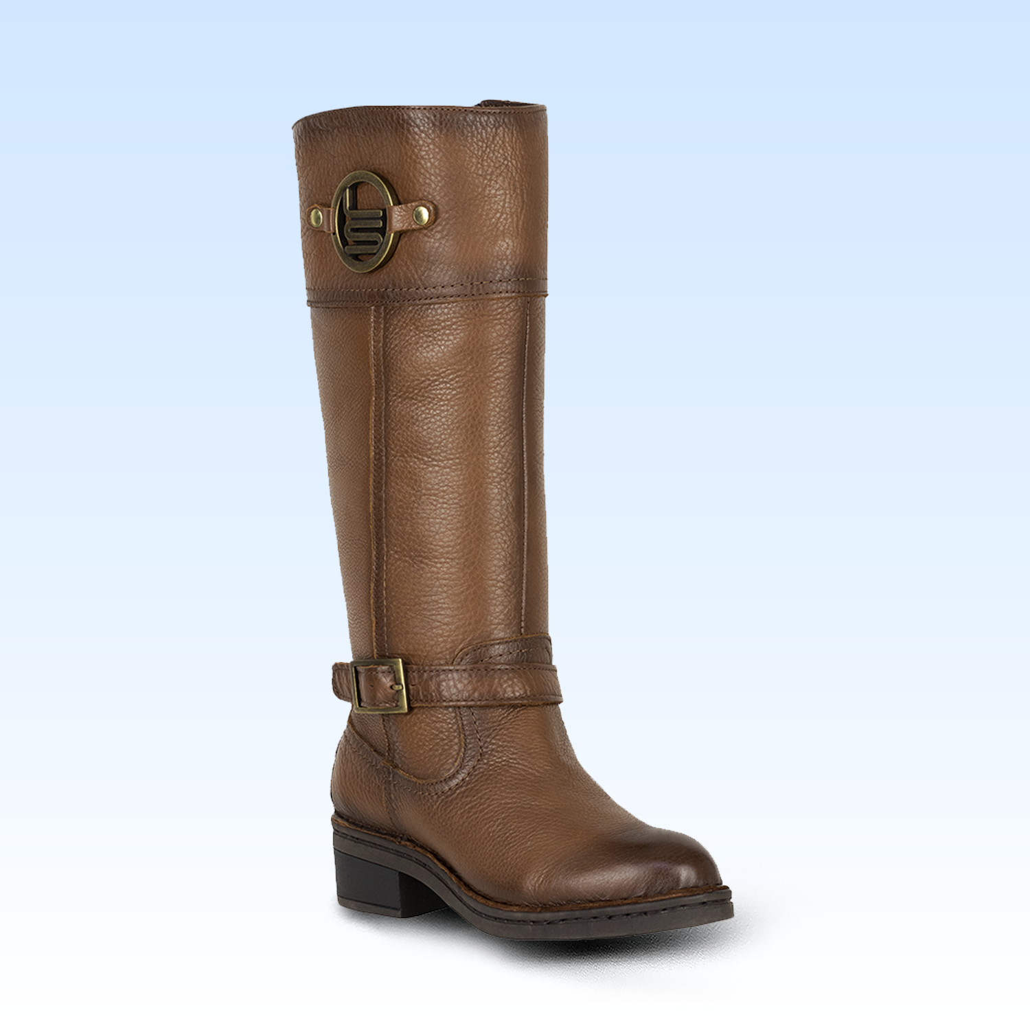 Bota Larga Para Dama Lobo Solo 5083 Cedro