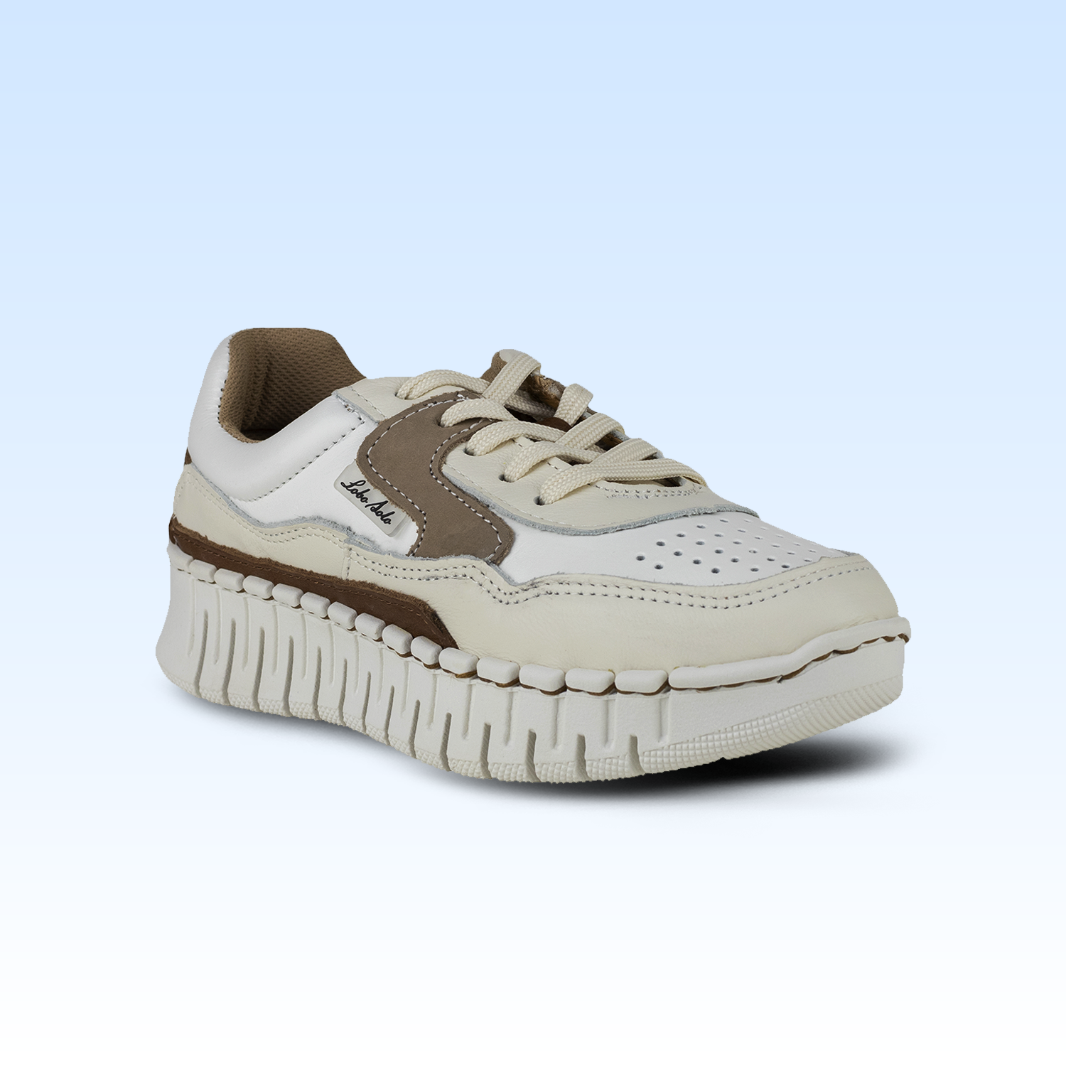 Tenis Casual Dama Lobo Solo 4944 Kumo Marfil