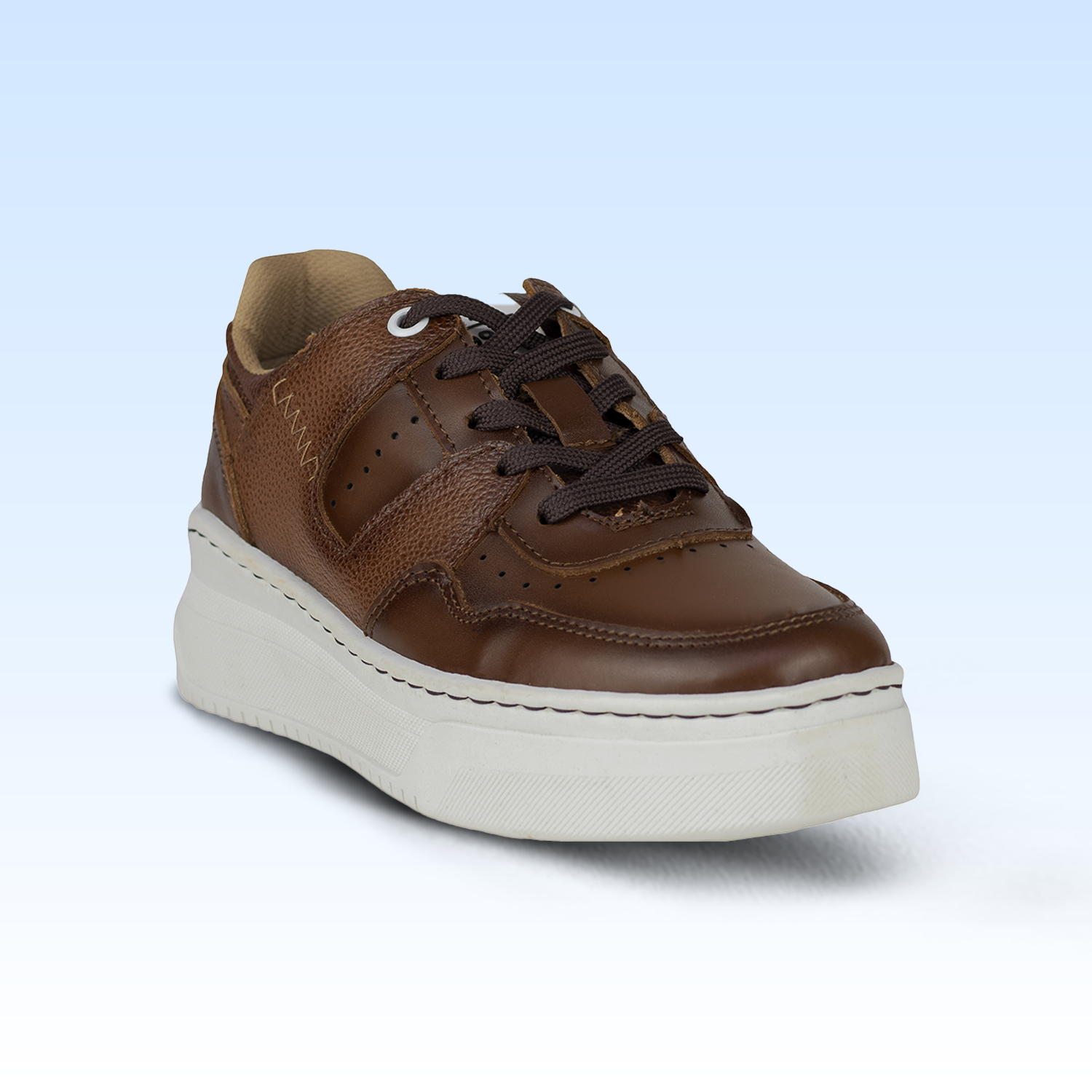 Tenis Tejido Suela Gruesa Casual Para Dama Lobo Solo 5761 Camel