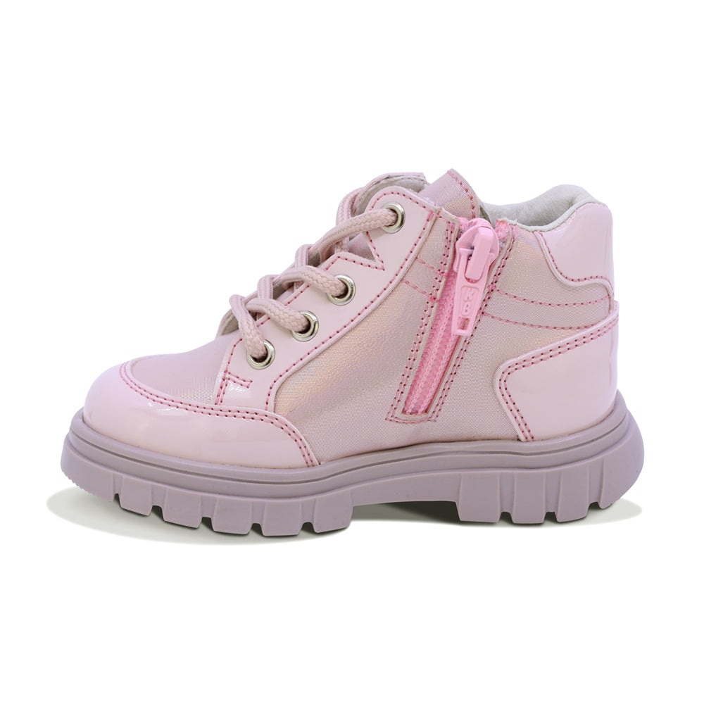 TENIS COQUETA PARA NIÑA DE SINTÉTICO COLOR ROSA SUELA THUNDER CON AGUJETA
