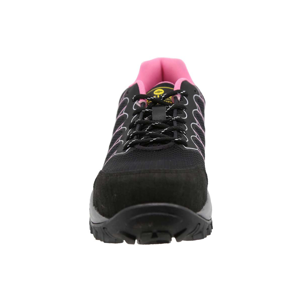 Tenis Sicuro Industrial Con Casquillo Para Dama SA703 Color Negro Rosa