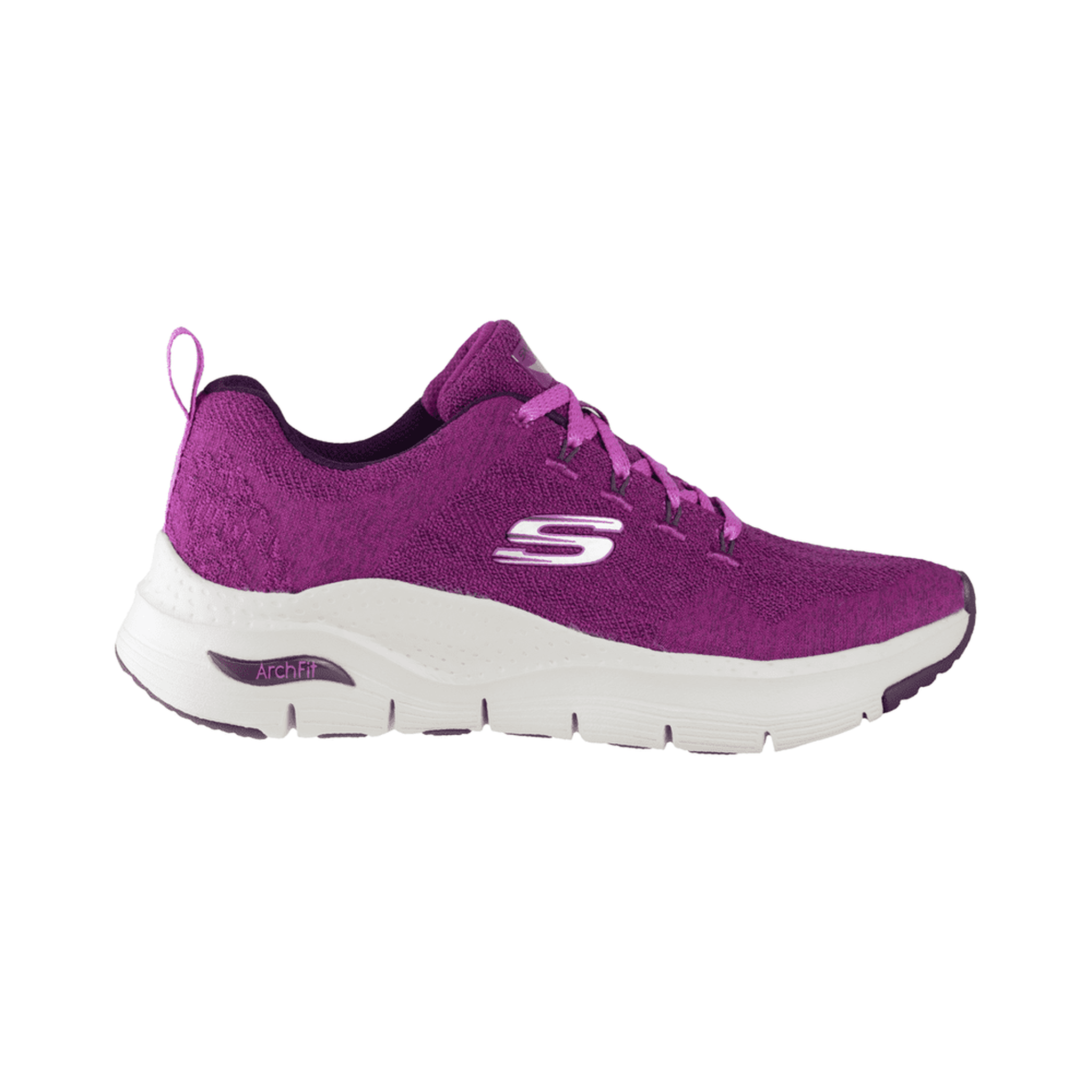 Tenis Skechers Arch fit Comfy Wave Dama 149414 Frambuesa