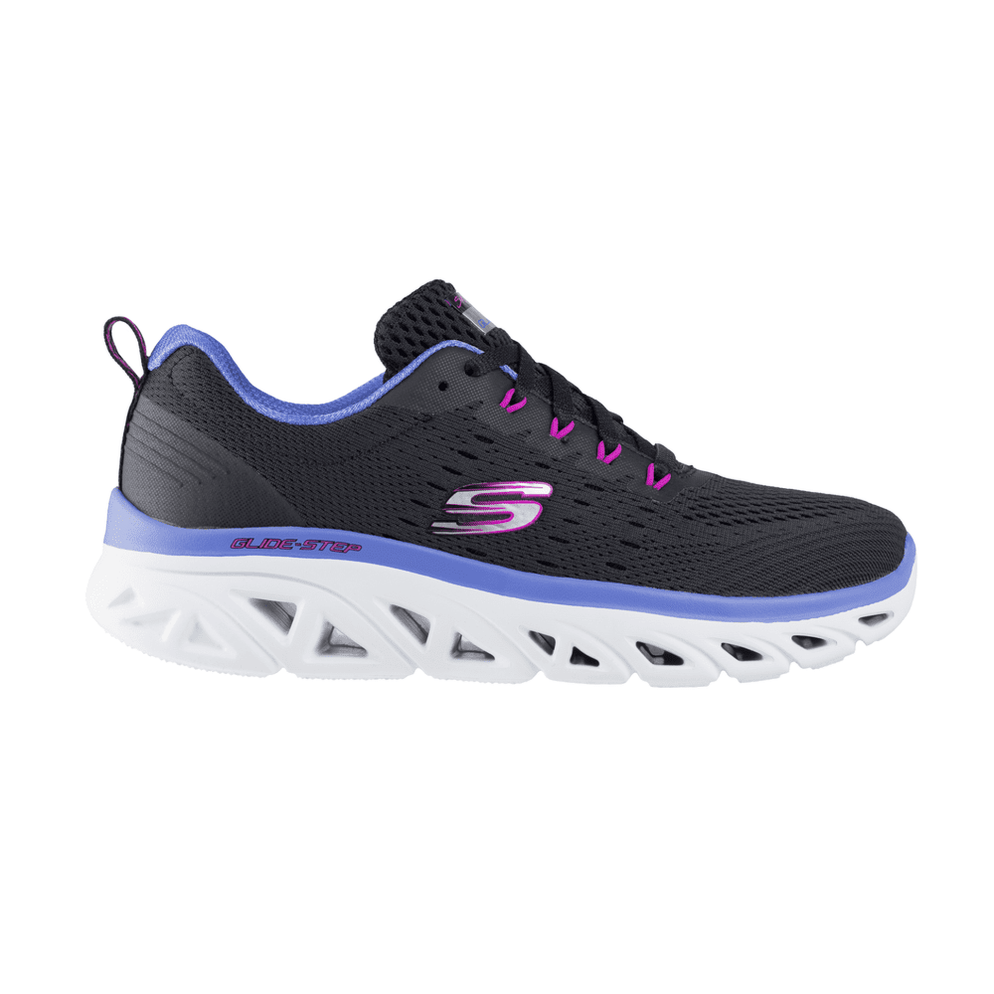 Tenis Skechers Glide-Step Fresh Charm Dama 149927 Negro Rosa