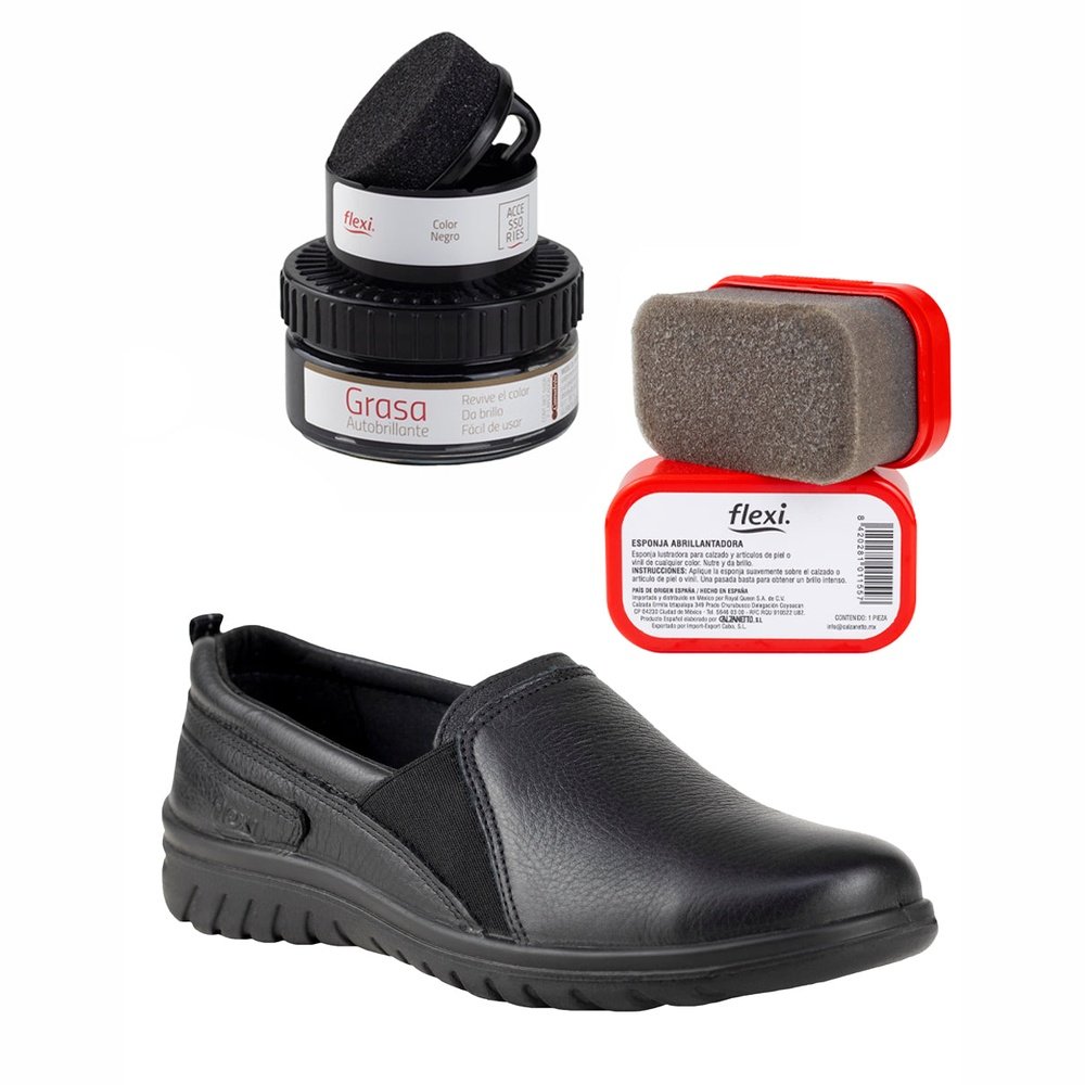 Zapatos Flexi Mujer 35311 Negro Walking Soft Más Productos de Limpieza