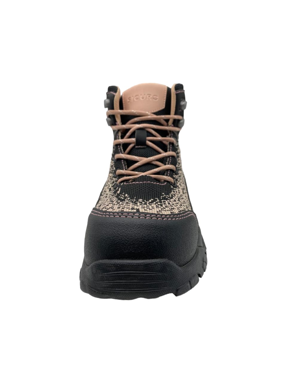 Bota De Seguridad Sicuro Negro Canela Forte SF78 Dama