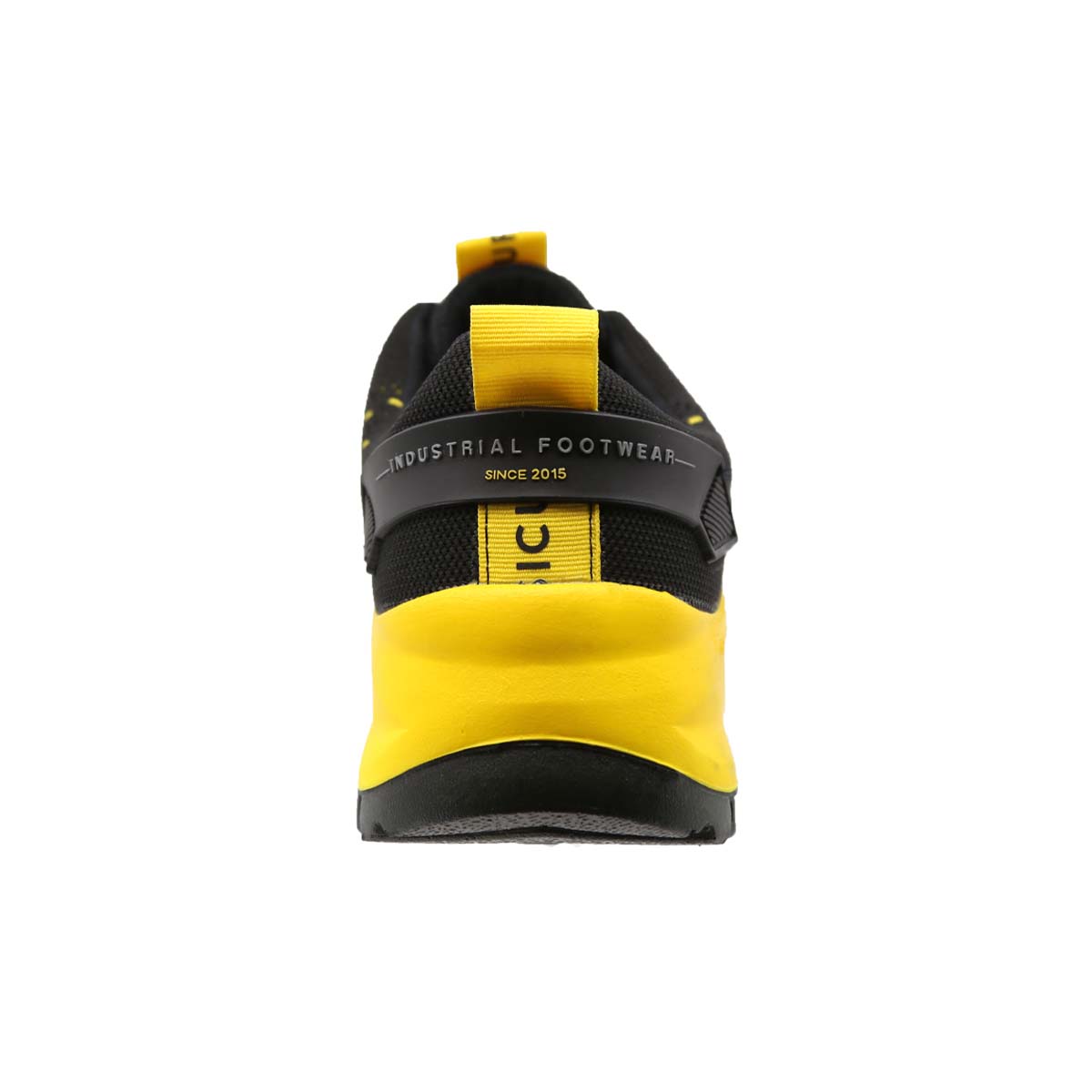 Tenis Sicuro Industrial Con Casquillo Dama Caballero SV01 Negro Amarillo