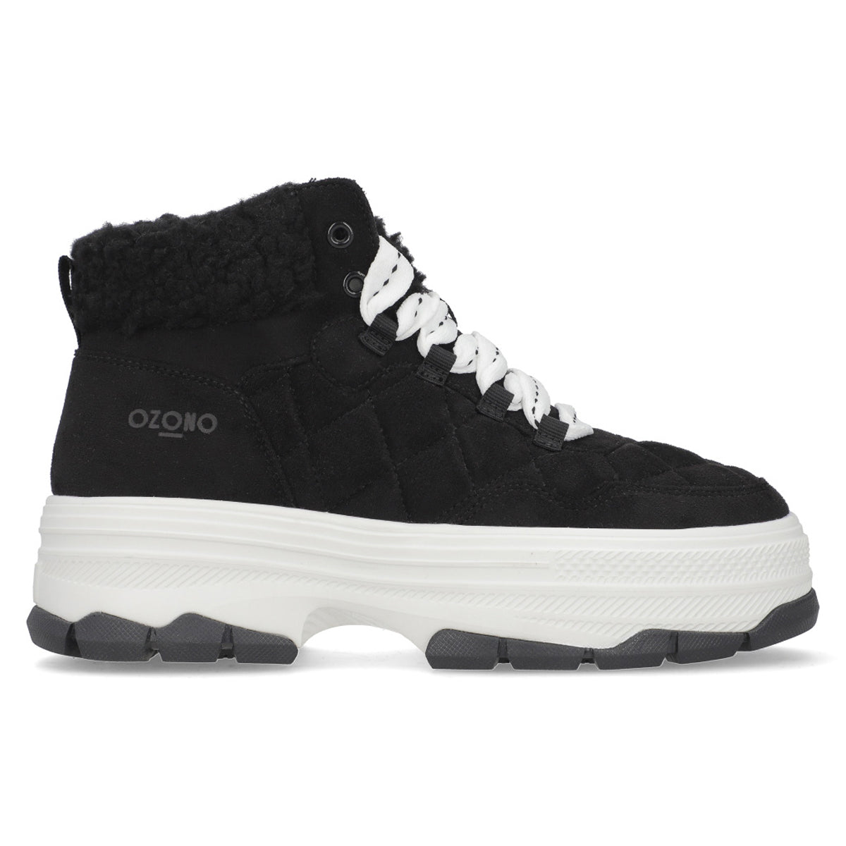 Bota con Plataforma Para Dama Capa De Ozono 619401 Negro CO619401 - 220 - NGR - Roma Zapaterías