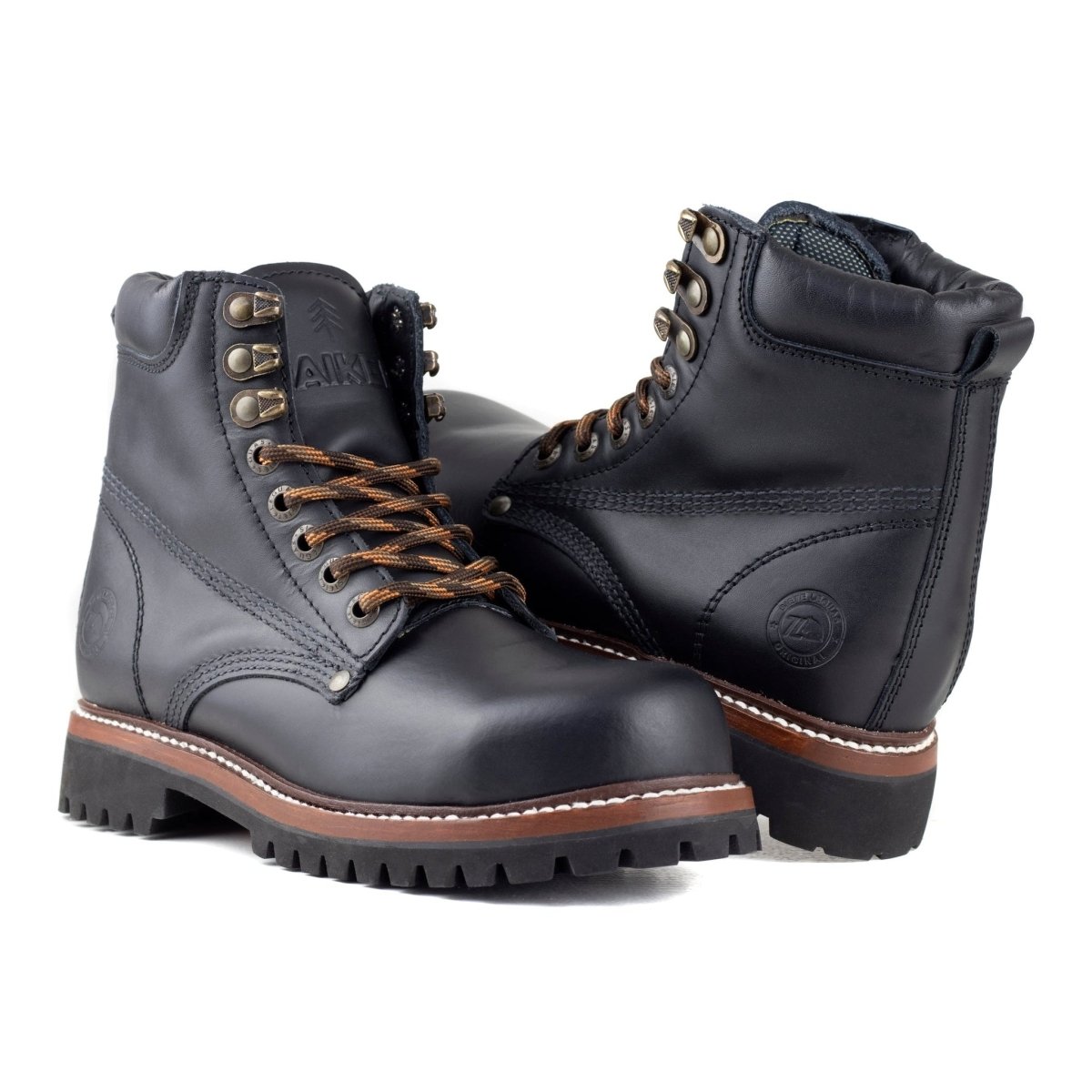 Bota Haiker Con Casquillo Caballero Siete Leguas 2413 - AD Negro 7L2413AD - 250 - NGR - Roma Zapaterías