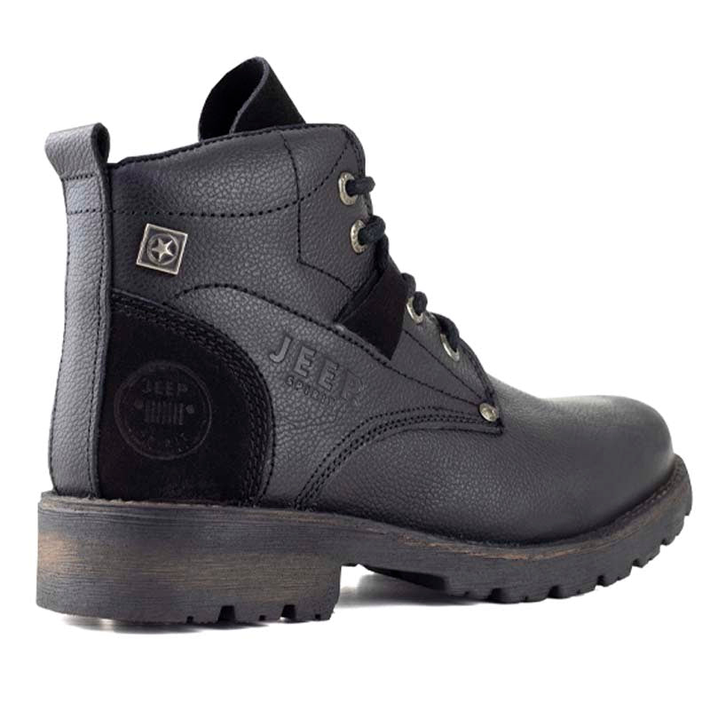 Bota Industrial Para Caballero Jeep 10156 Negro 10156 - 250 - NBG - Roma Zapaterías