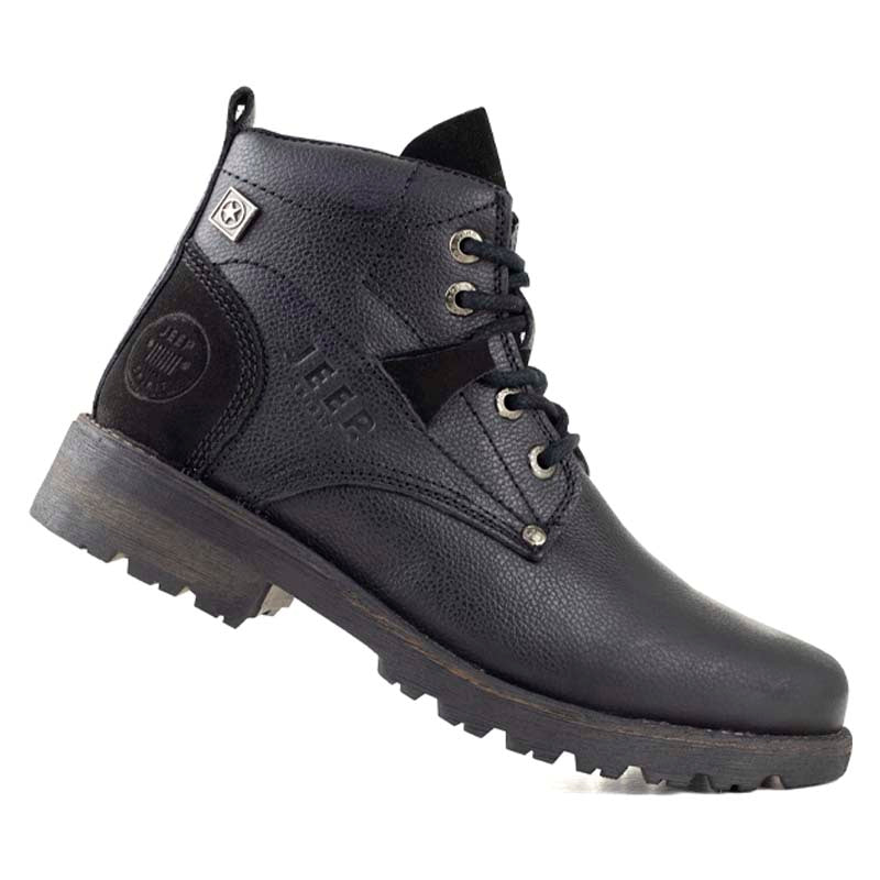 Bota Industrial Para Caballero Jeep 10156 Negro 10156 - 250 - NBG - Roma Zapaterías