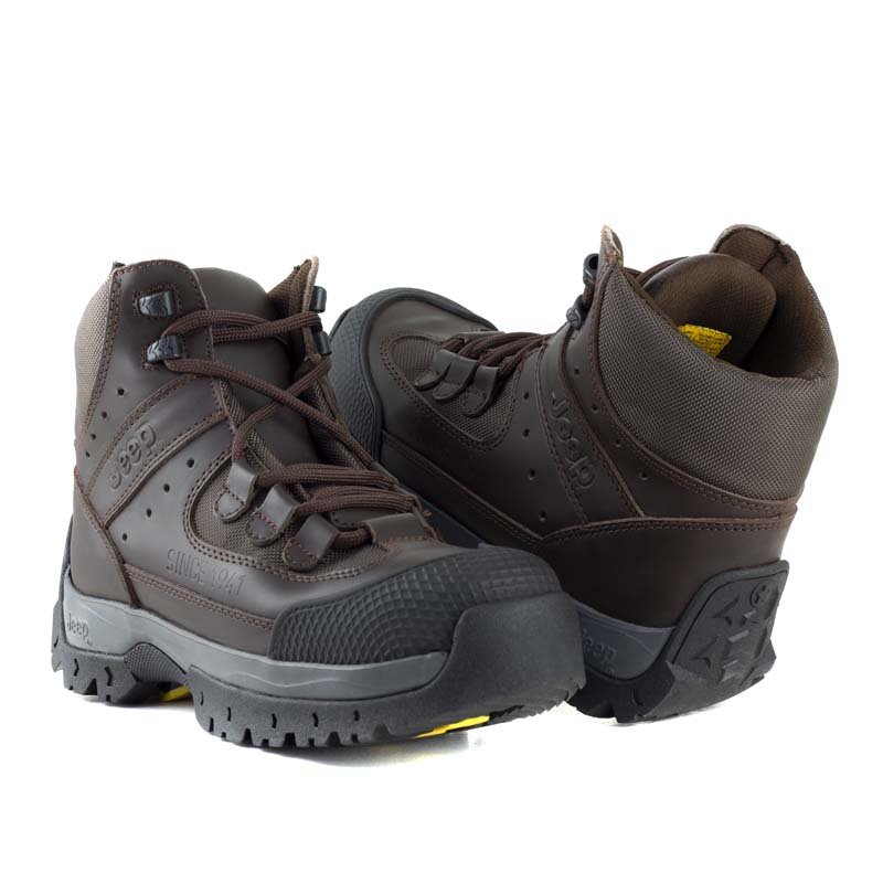 Bota Industrial Para Caballero Jeep 3565 Café 3565 - 250 - CCF - Roma Zapaterías