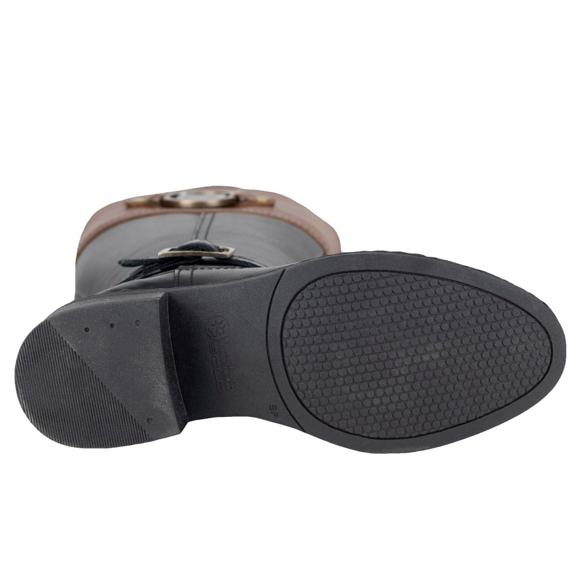 Bota Larga Para Dama Lobo Solo 5083 Negro Miel LS5083 - 230 - MNM - Roma Zapaterías