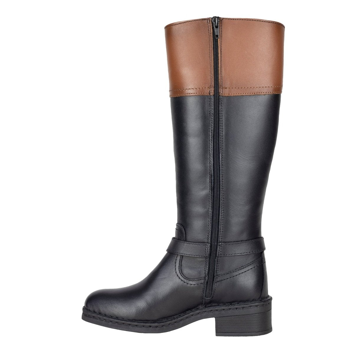 Bota Larga Para Dama Lobo Solo 5083 Negro Miel LS5083 - 230 - MNM - Roma Zapaterías