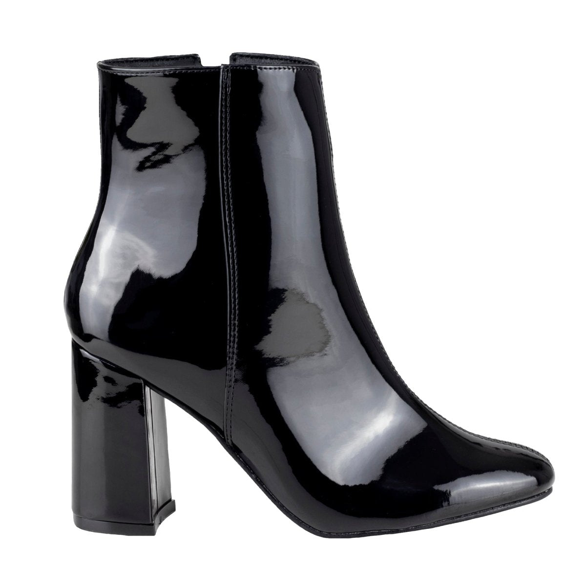 Botín Con Tacón Dama Lady Paulina Lotta 10504 Negro Charol LP10504 - 220 - CHN - Roma Zapaterías