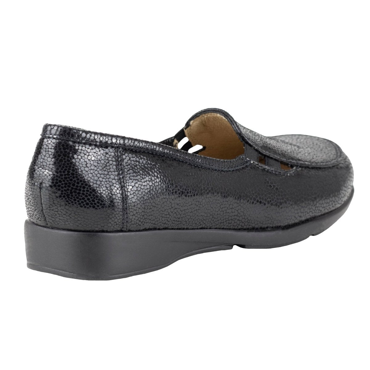 Mocasín Clásico Para Dama Ludolfo Cota 13006 Negro LC13006 - 220 - ANR - Roma Zapaterías