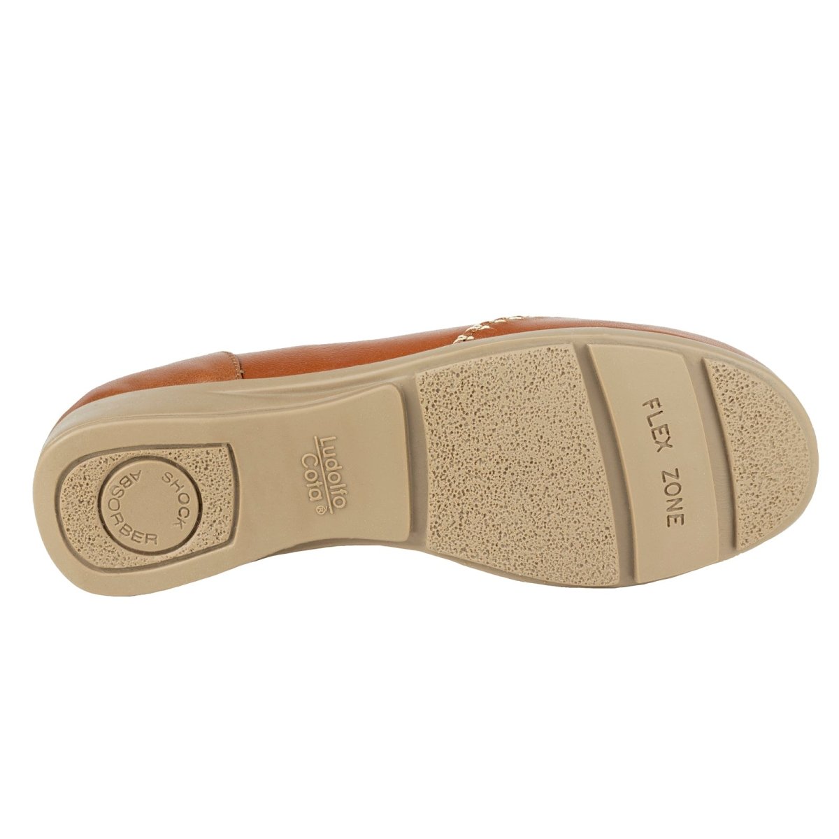 Mocasín Clásico Para Dama Ludolfo Cota 13021 Brandy LC13021 - 220 - GBR - Roma Zapaterías