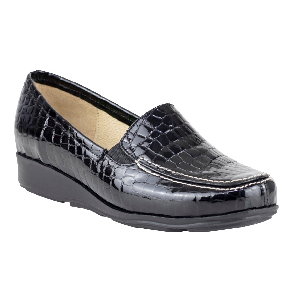 Mocasín Confort Para Dama Capricho 007 Negro CP007 - 220 - CNG - Roma Zapaterías