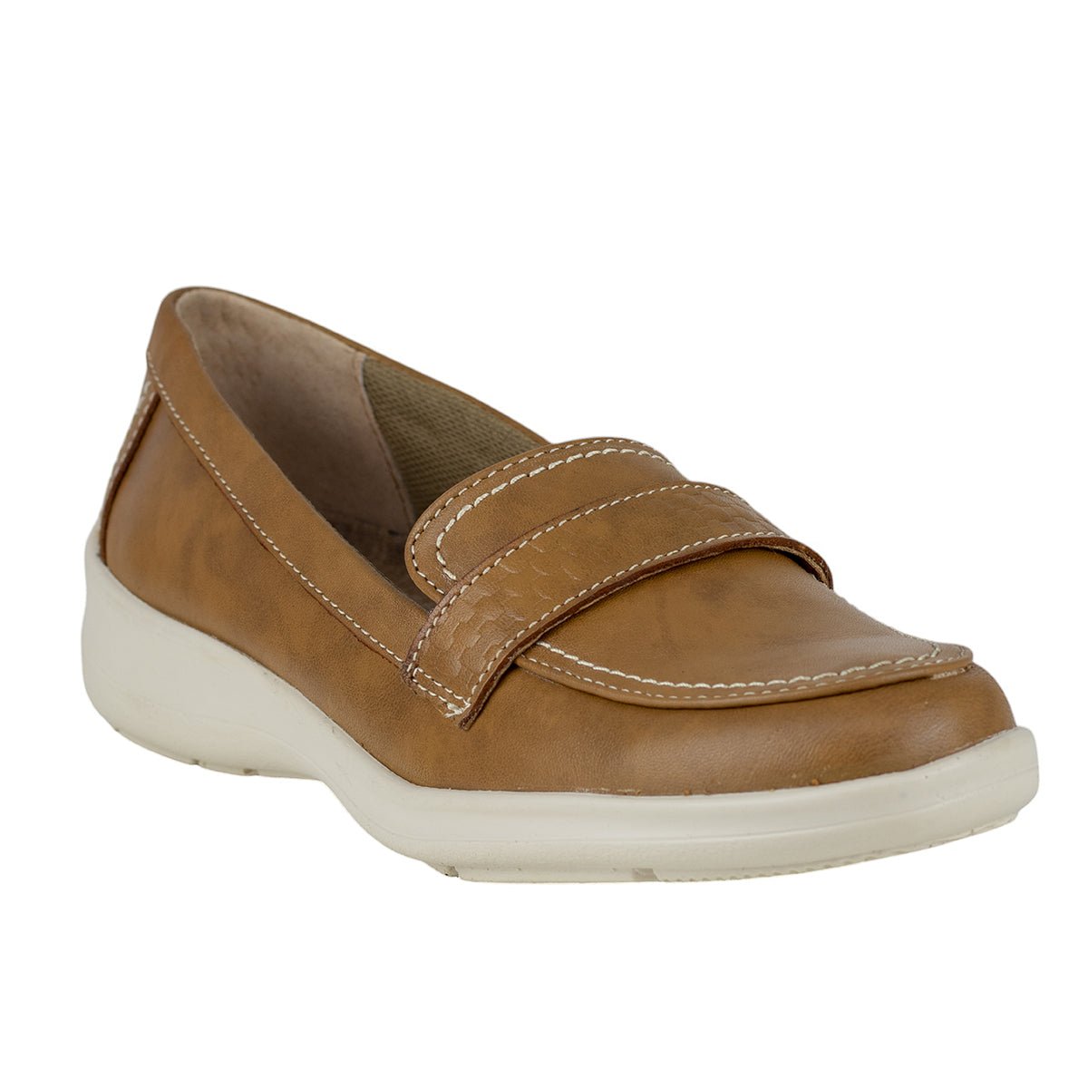 Mocasín Loafer Para Dama Verde Tabaco 7297 Tan VT7297 - 220 - TAN - Roma Zapaterías