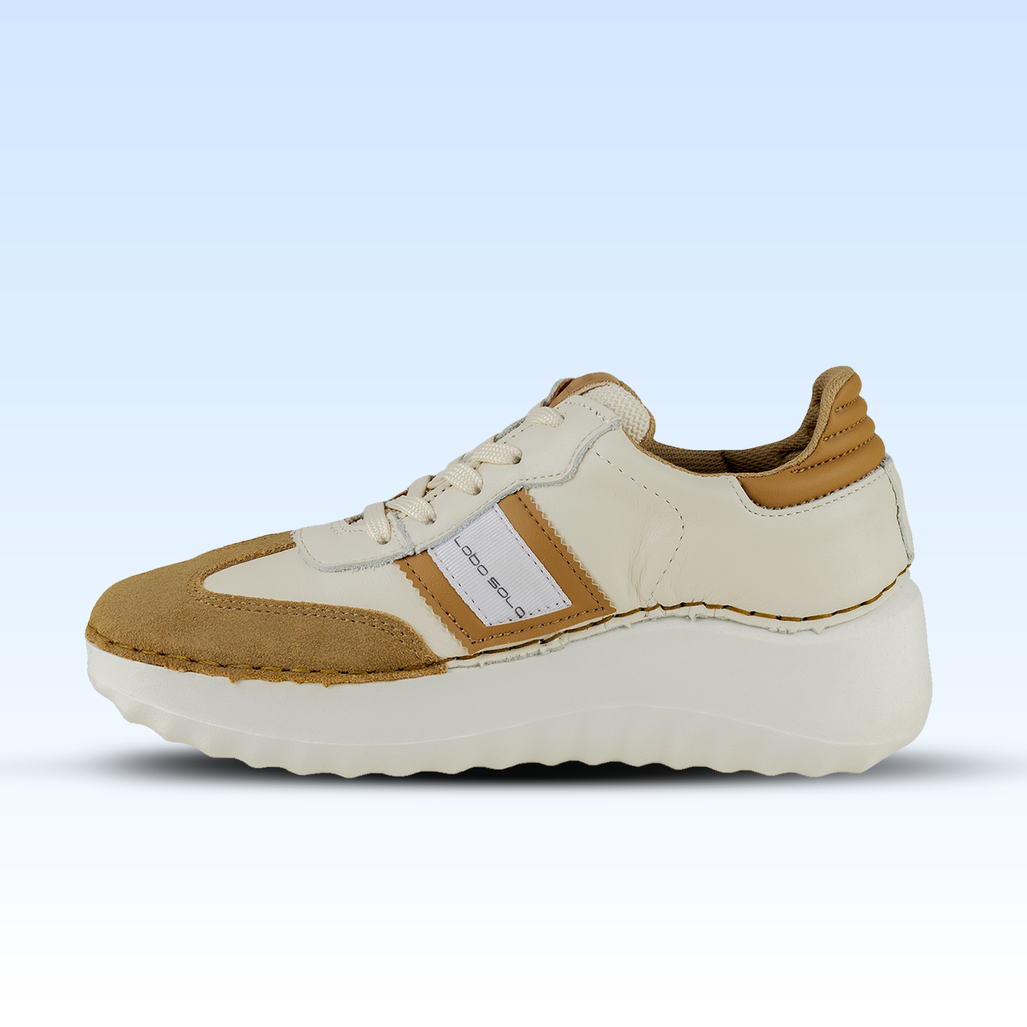 Tenis De Plataforma Para Dama 4808 Marfil