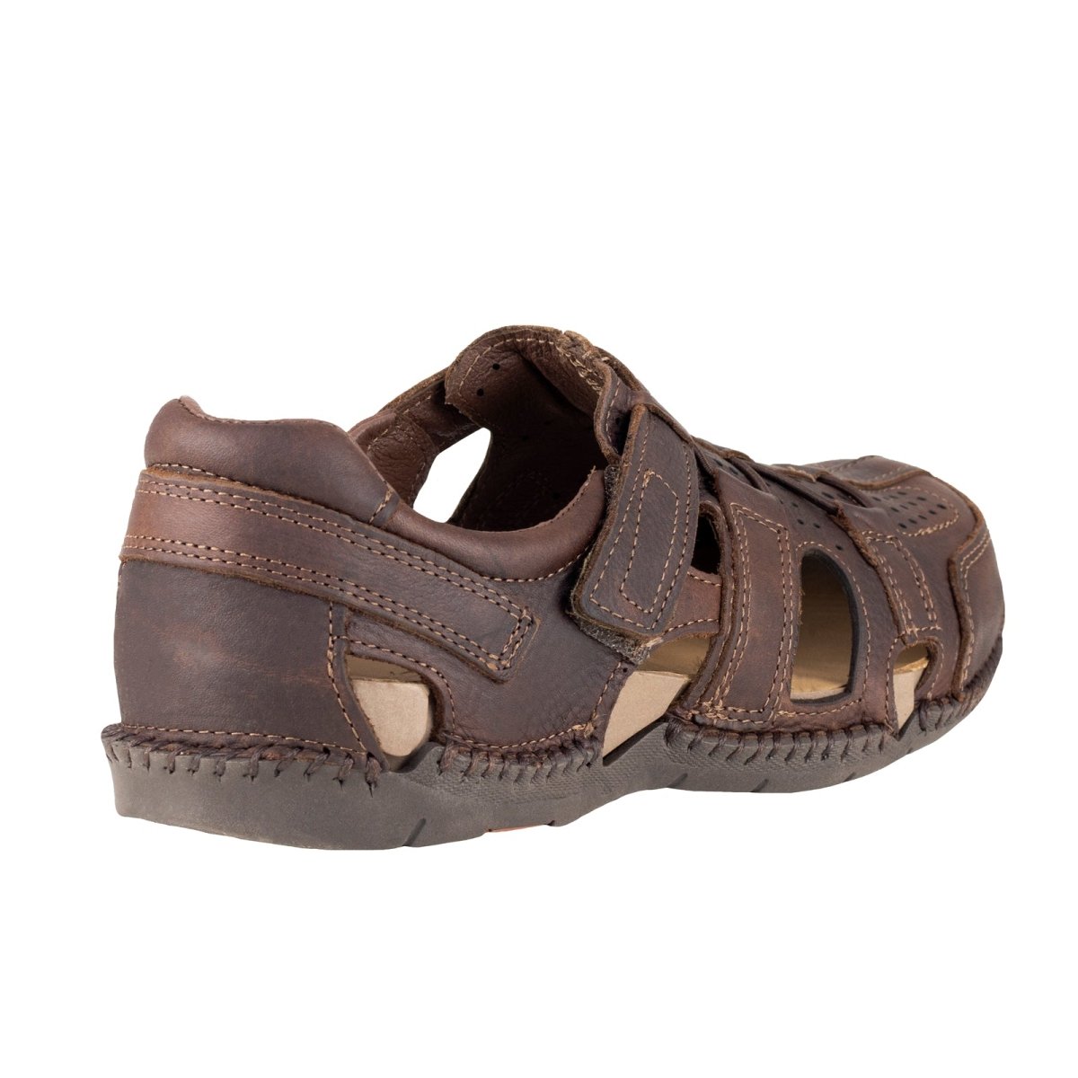 Sandalia Casual Para Caballero Lobo Solo 6597 Brown LS6597 - 250 - PBW - Roma Zapaterías