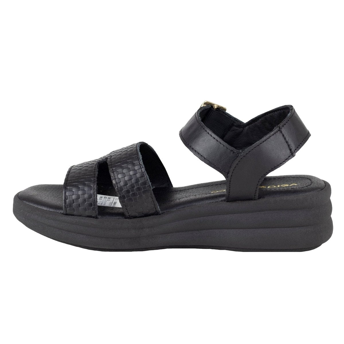 Sandalia Casual Para Dama Verde Tabaco 6041 Negro VT6041 - 220 - NGR - Roma Zapaterías
