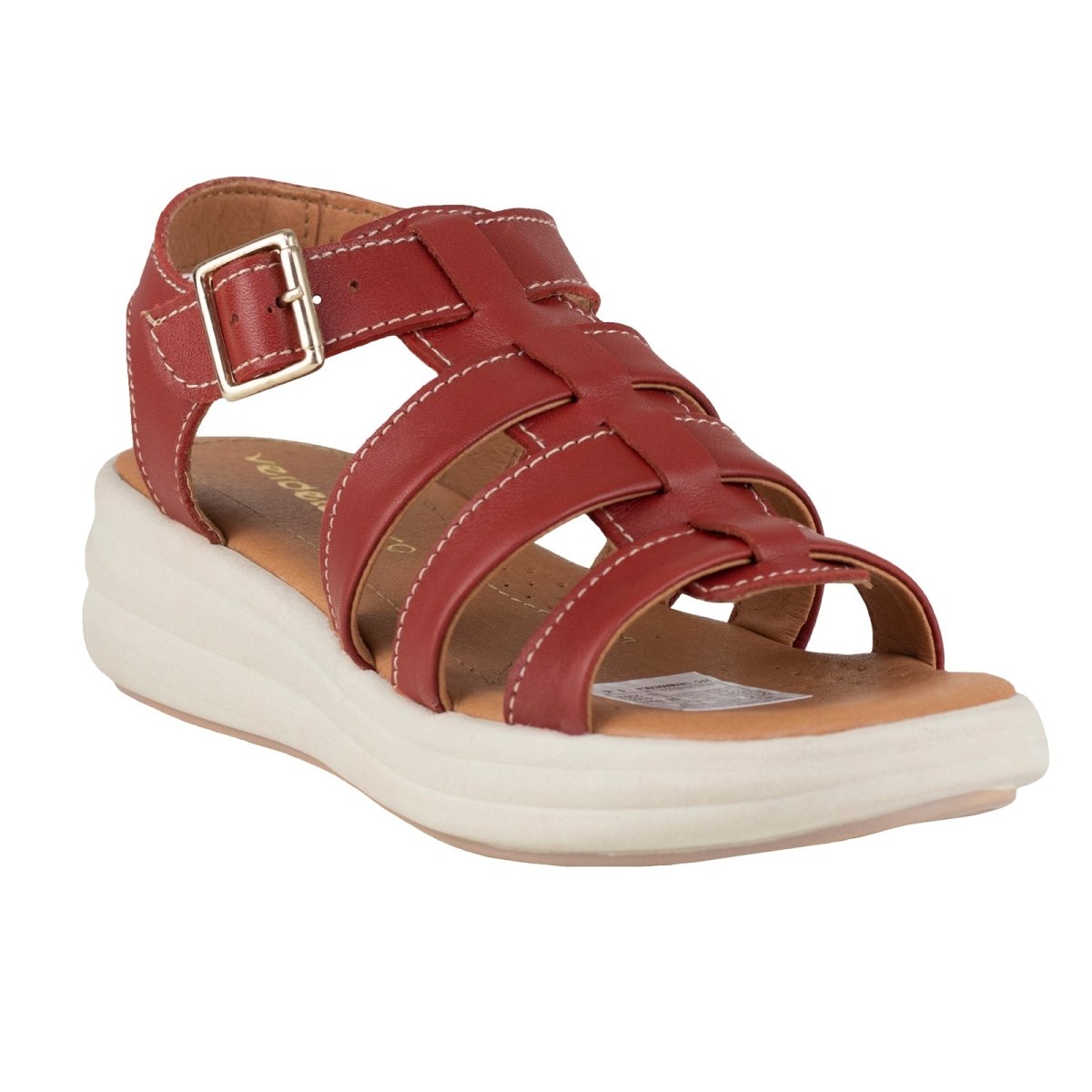 Sandalia Casual Para Dama Verde Tabaco 6043 Rust VT6043 - 220 - RST - Roma Zapaterías