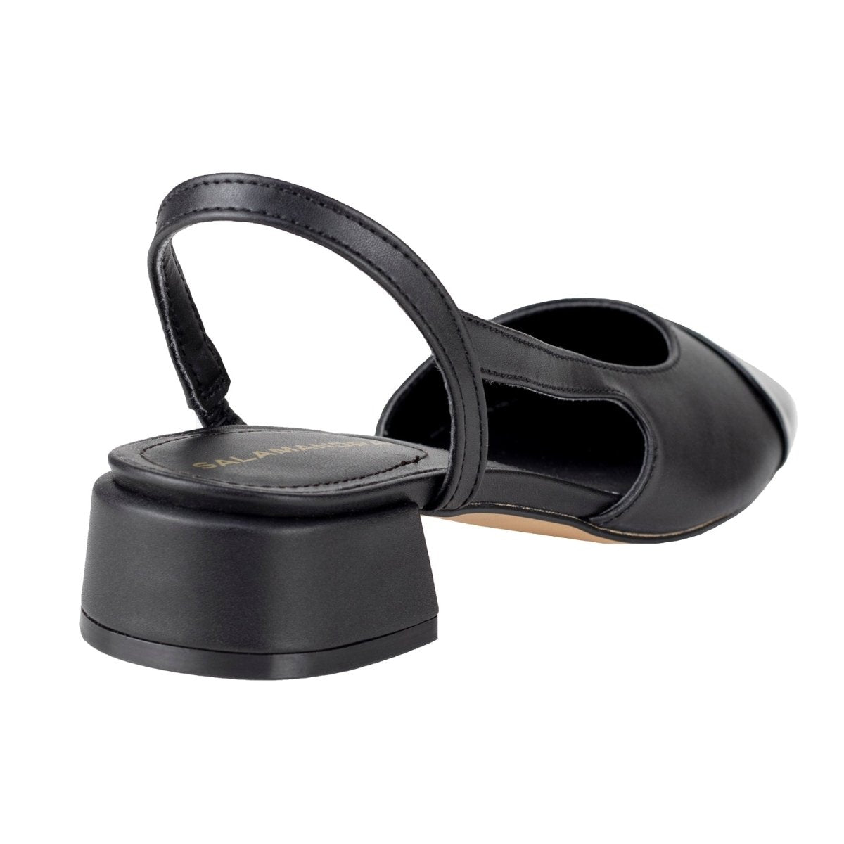 Sandalia Con Tacon Para Dama Salamandra 28402 - E Negro 28402E - 225 - SLN - Roma Zapaterías