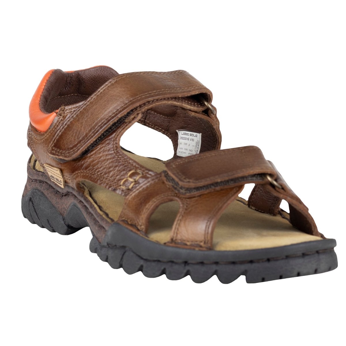 Sandalia Confort Para Caballero Lobo Solo 6153 Camel LS6153 - 250 - TPC - Roma Zapaterías