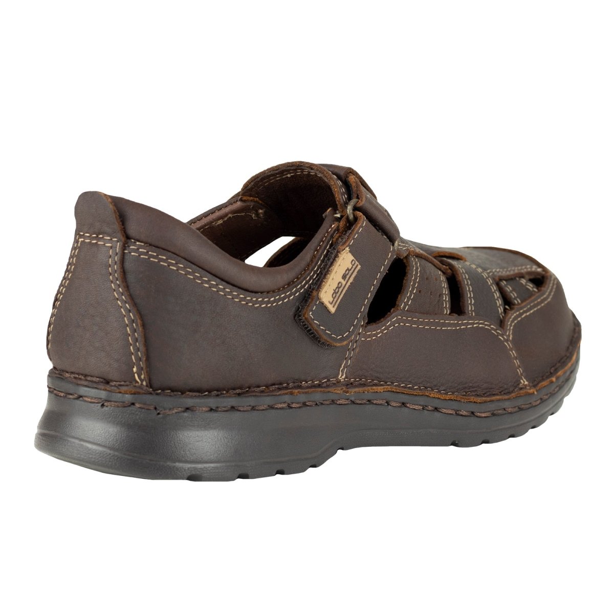 Sandalia Confort Para Caballero Lobo Solo 9661 Brown LS9661 - 250 - PBW - Roma Zapaterías