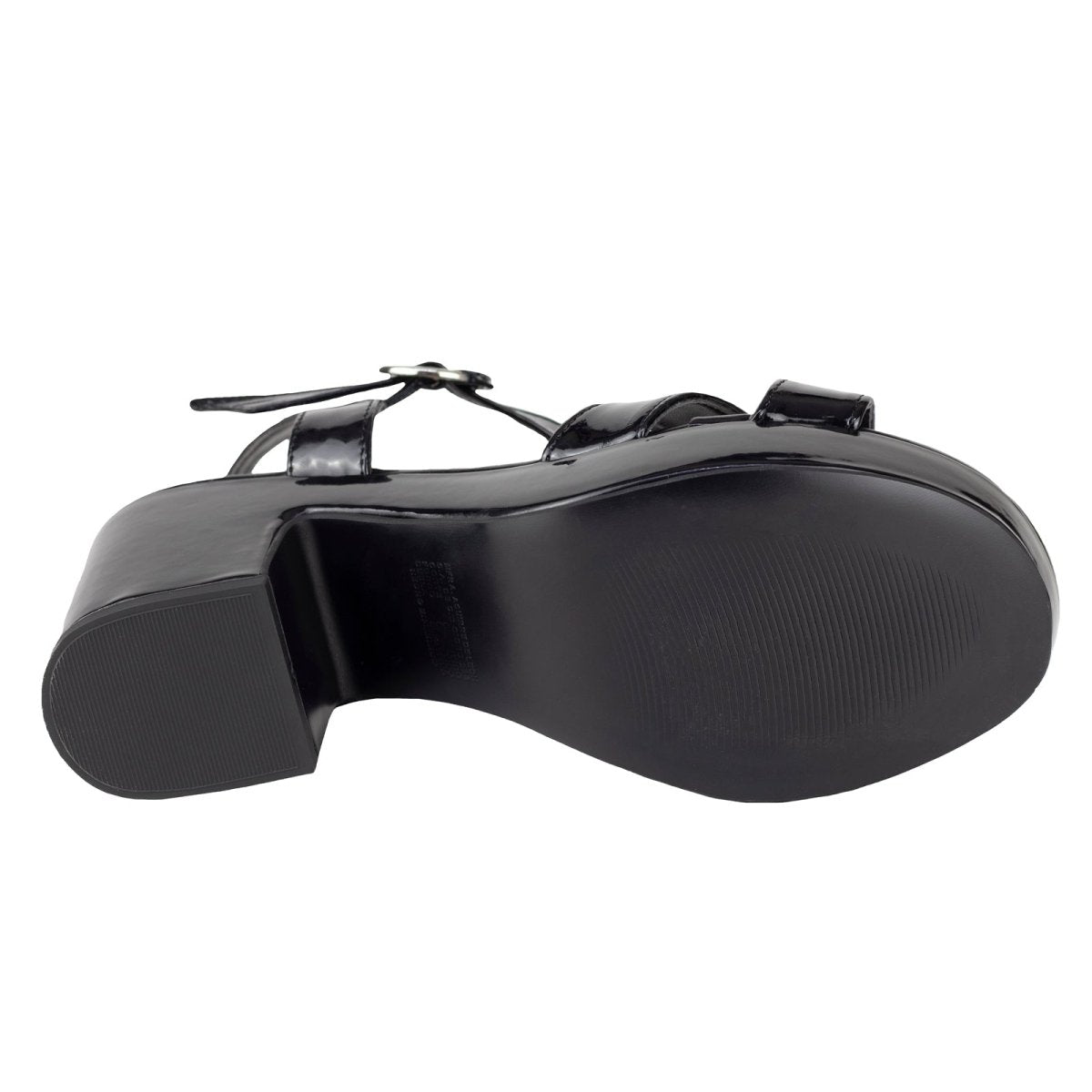 Sandalia de Plataforma Dama Lady Paulina Neferet 99408 Charol Negro LP99408 - 220 - CHN - Roma Zapaterías
