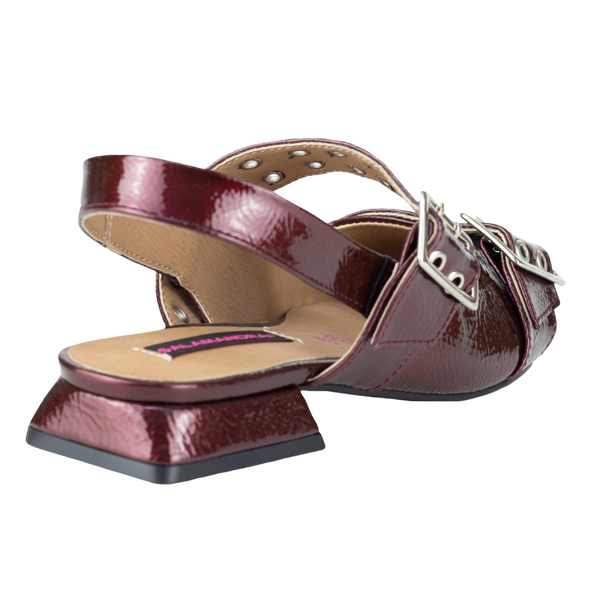 Sandalia Flat Para Dama Salamandra 29405 - H Merlot 29405H - 225 - CAT - Roma Zapaterías