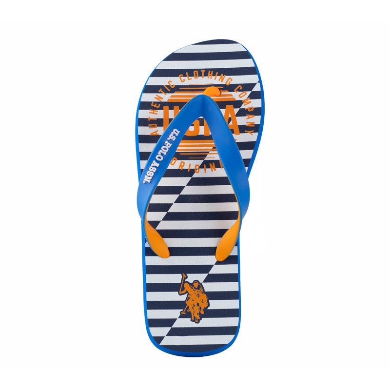Sandalia Para Caballero U.S Polo Assn 21219 Azul Naranja PO21219 - 250 - BOR - Roma Zapaterías