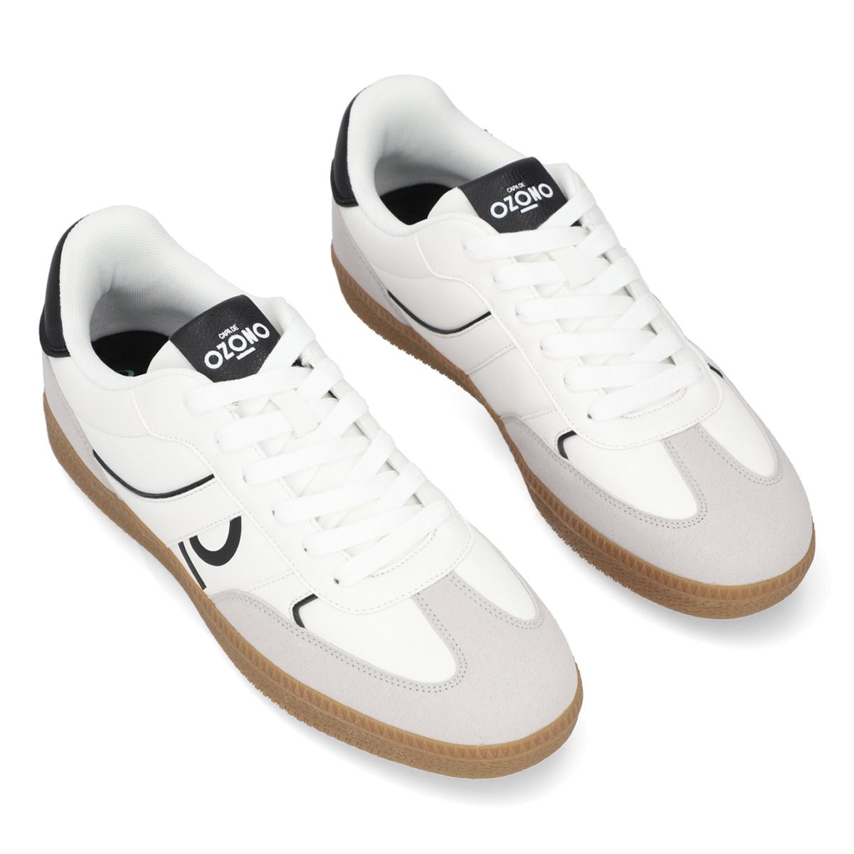 Tenis Choclo Para Caballero Capa De Ozono 616301 Blanco Negro CO616301 - 250 - BCN - Roma Zapaterías