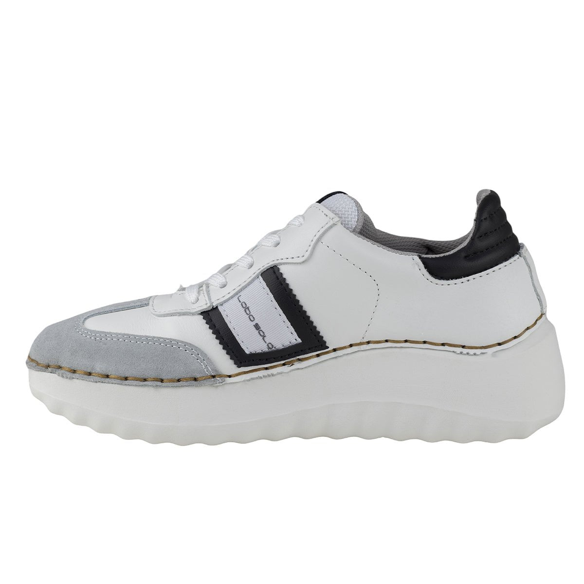Tenis De Plataforma Para Dama Lobo Solo 4808 Vail Blanco LS4808 - 220 - VBC - Roma Zapaterías