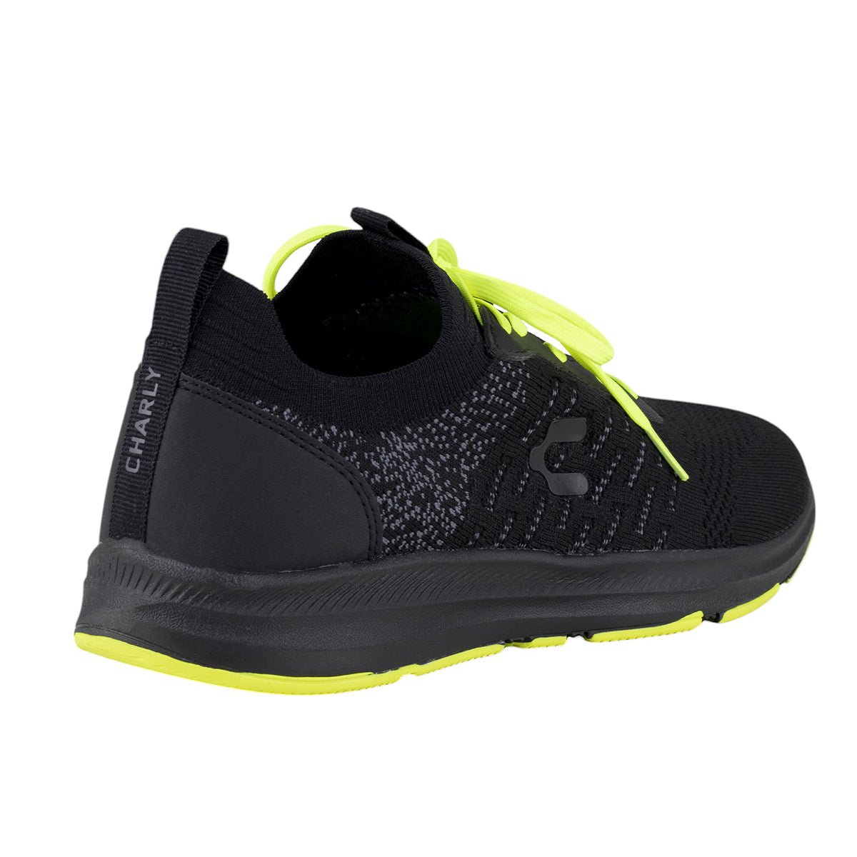 Tenis Running Para Caballero Charly 1029898 Negro Limón 1029898 - 300 - 007 - Roma Zapaterías