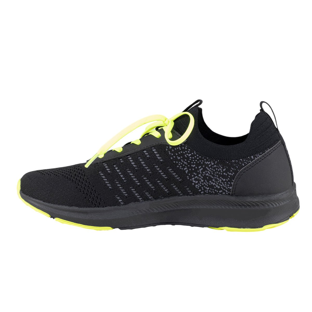 Tenis Running Para Caballero Charly 1029898 Negro Limón 1029898 - 300 - 007 - Roma Zapaterías