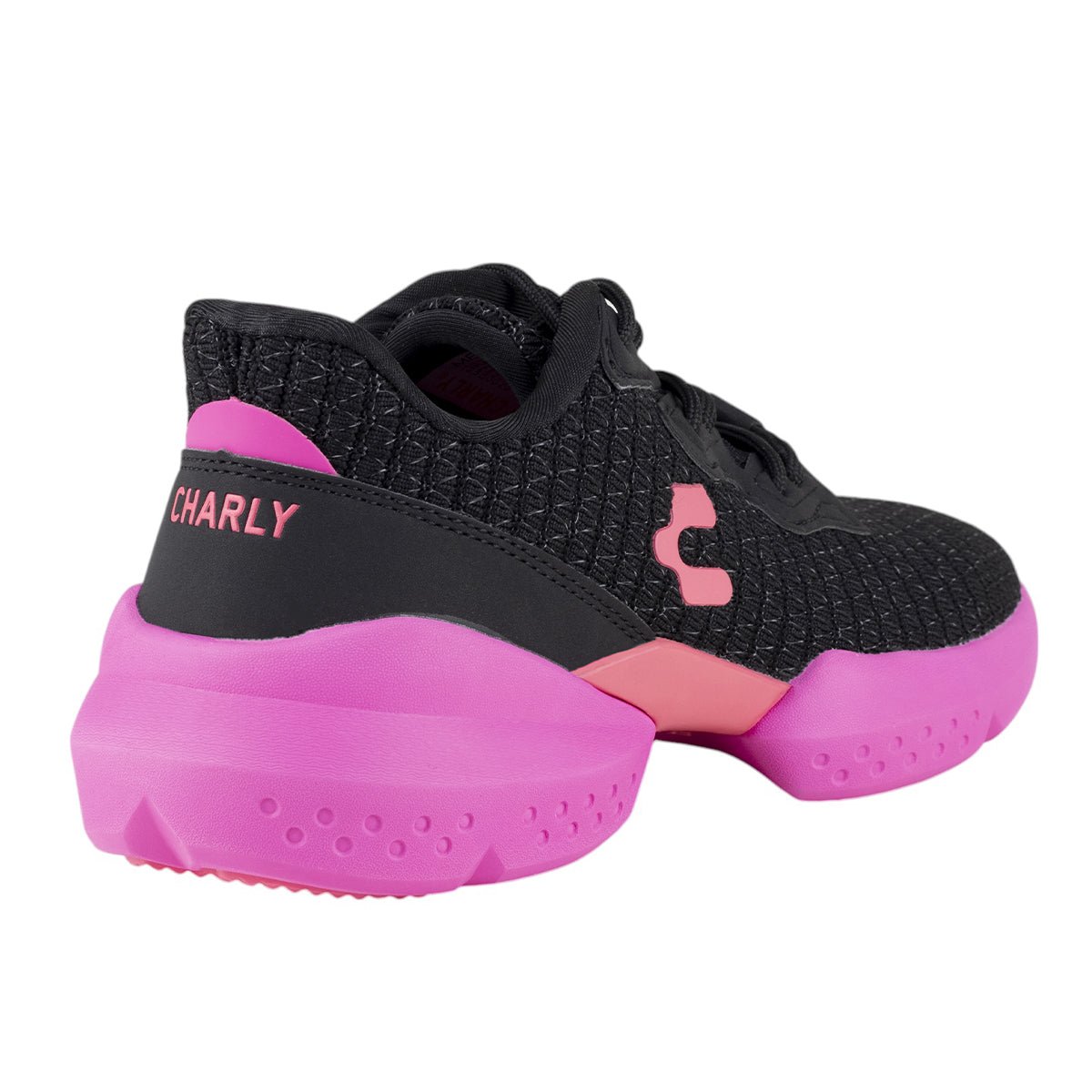 Tenis Running Para Dama Charly 1049938 Negro Fiusha 1049938 - 230 - 002 - Roma Zapaterías
