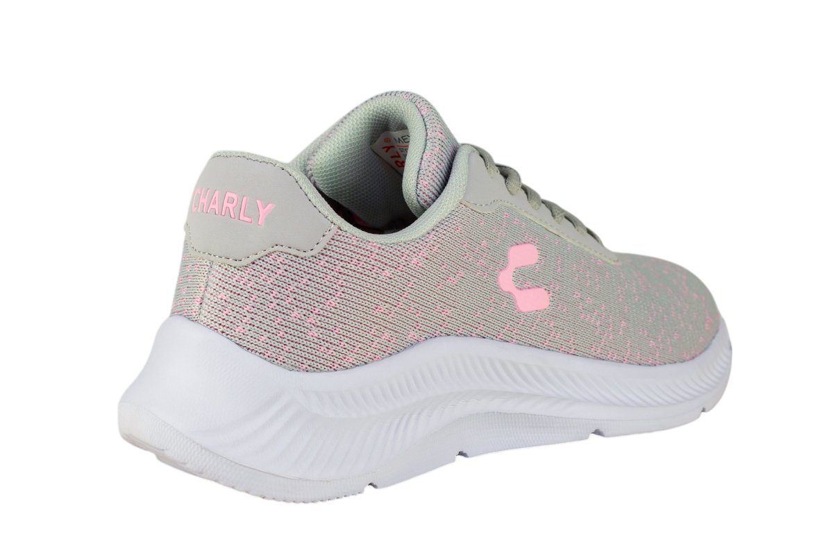 Tenis Running Para Mujer Charly 1059081 Gris Rosa 1059081 - 220 - 002 - Roma Zapaterías