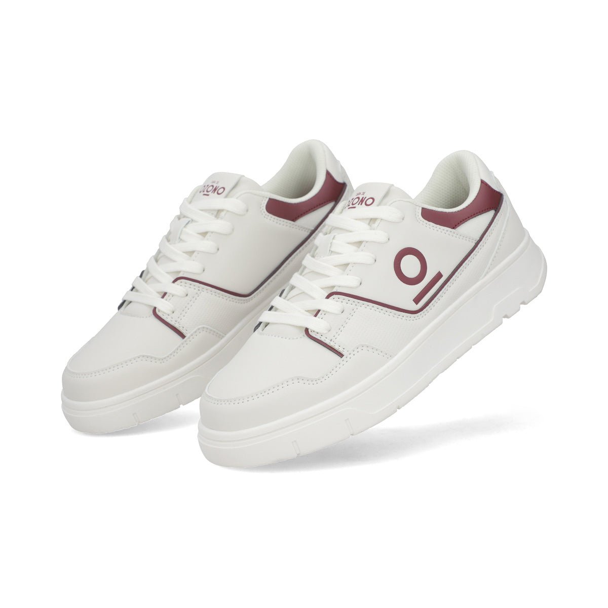 Tenis Sneakers Urbano Cabllero Capa De Ozono 615201 Latte Vino CO615201 - 250 - LTV - Roma Zapaterías