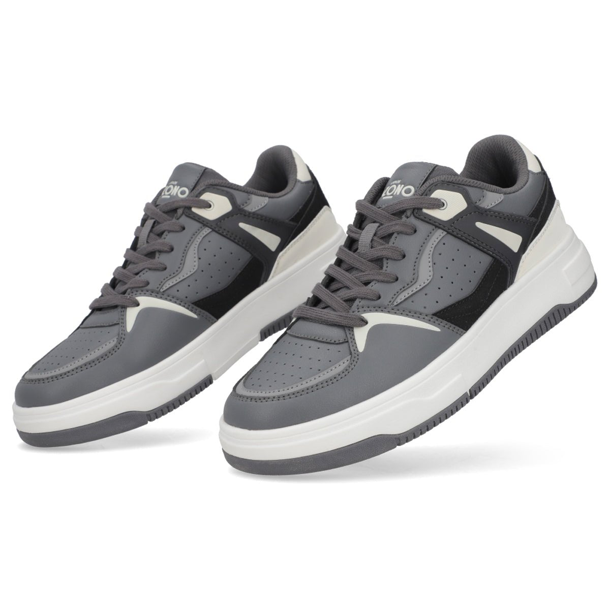 Tenis Urbano Para Caballero Capa De Ozono 615701 Gris Negro CO615701 - 250 - GSN - Roma Zapaterías