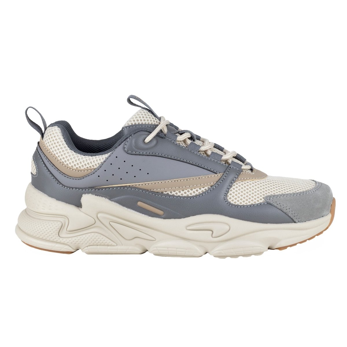 Tenis Urbano Suela Gruesa Caballero Capa De Ozono 615901 Gris CO615901 - 250 - GBE - Roma Zapaterías